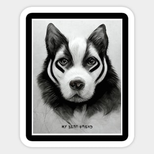 Husky Siberian Sticker